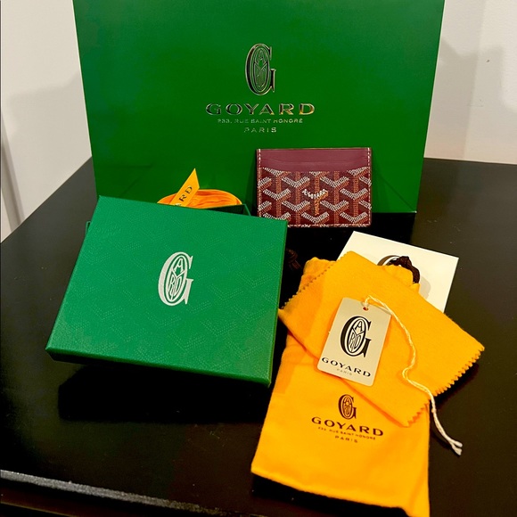 Goyard Accessories - Goyard St Suplice Card Wallet in Bordeaux - complete set